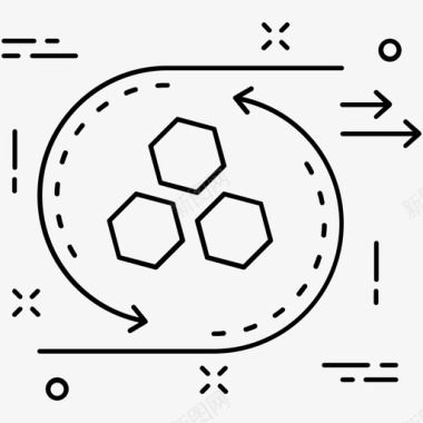 药品实验分子原子实验图标图标