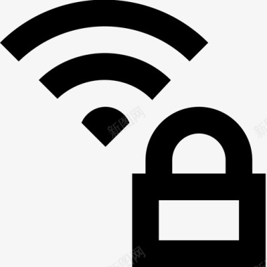 wifi锁钥匙隐私图标图标