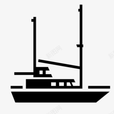 摩托水手船船舱图标图标
