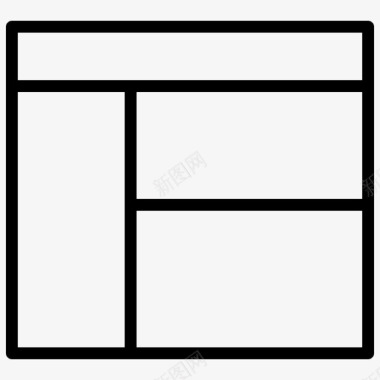 带标题侧栏和2个区域的布局带标题侧栏和2个区域的布局图标图标