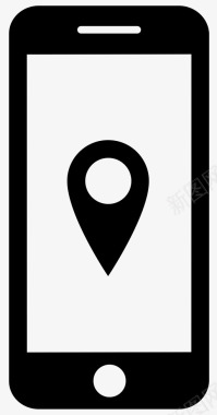 手机定位手机地图pin图标图标