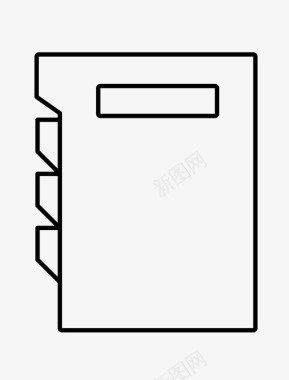 礼品口袋文件夹文件口袋图标图标