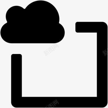 云存储云连接云计算云驱动图标图标