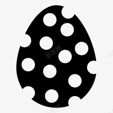 复活节彩蛋复活节彩蛋斑点图案圆形图标图标