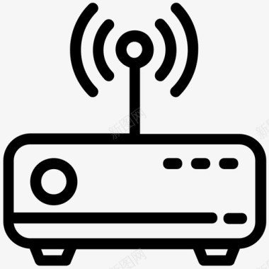 无线WIFIwifi路由器互联网设备wifi调制解调器图标图标