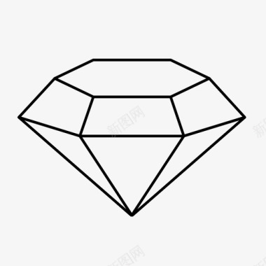 钻石水晶奢华图标图标