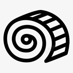 虎皮卷糖果卷蛋糕食物图标高清图片