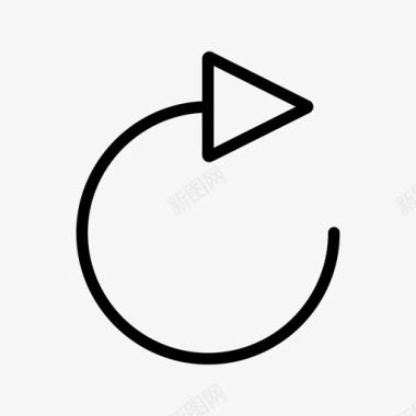 向左旋转刷新箭头刷新循环图标图标