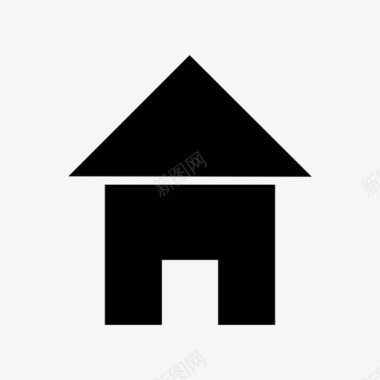 房子屋顶图标图标