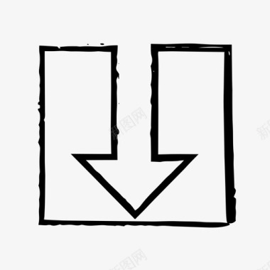 方形纱布方形下箭头箭头下箭头图标图标