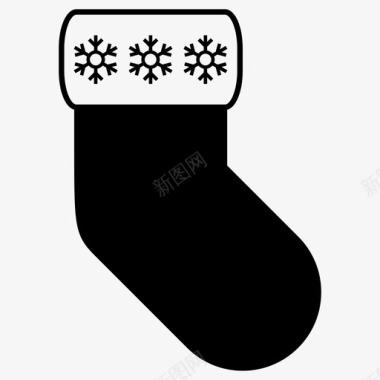 圣诞袜冬天冬装图标图标