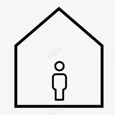 一栋房子建筑家图标图标