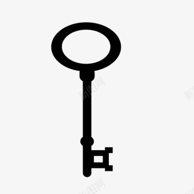 钥匙门锁图标图标