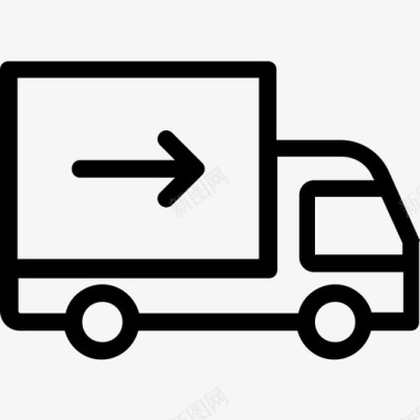 送货卡车送货车货物商用车图标图标
