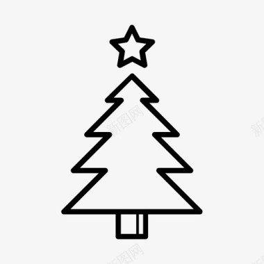 圣诞树圣诞装饰冬天图标图标