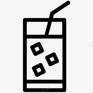 冷饮饮料冷饮柠檬水图标图标