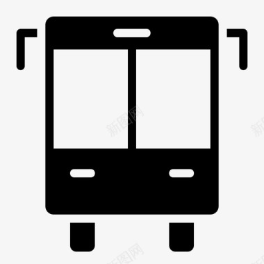 公共交通标识公共汽车公共交通交通工具图标图标