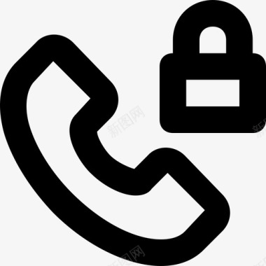 电话锁通讯接收器图标图标