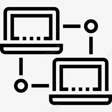 局域网计算机连接图标图标