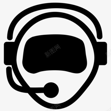 虚拟现实耳机Oculus图标图标