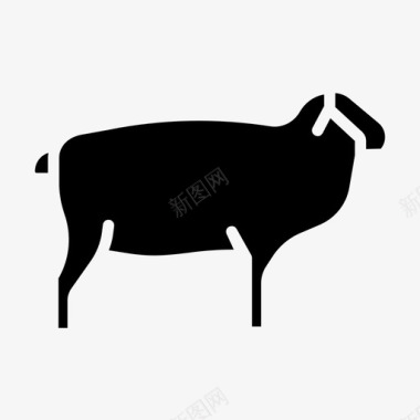 羊牛群图标图标