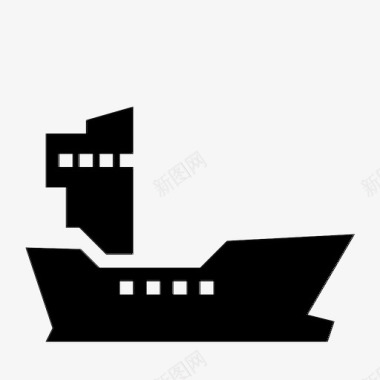 货船货船船海运图标图标