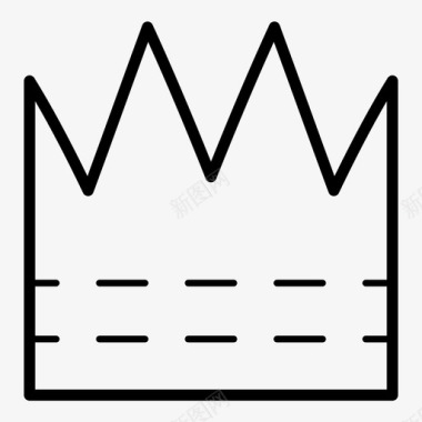 矢量图皇冠国王王后图标图标