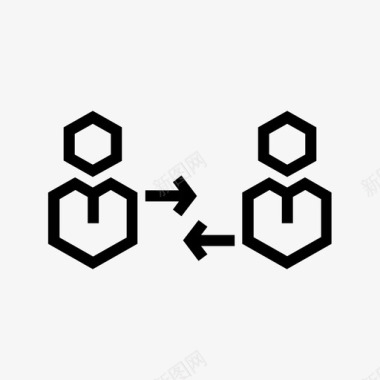 击掌团队公司组织交流网络图标图标