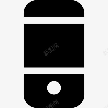 黑色手机背面大杯子实心填充图标图标