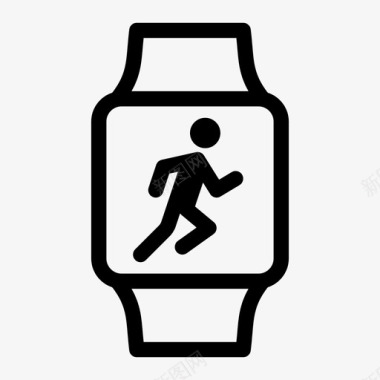 跑步手表苹果手表运动图标图标