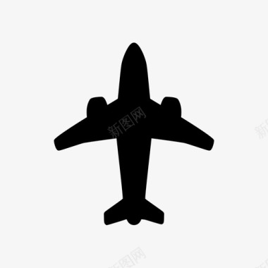 飞机机场飞行图标图标