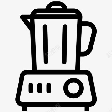 榨汁机榨汁机搅拌机食品处理器图标图标