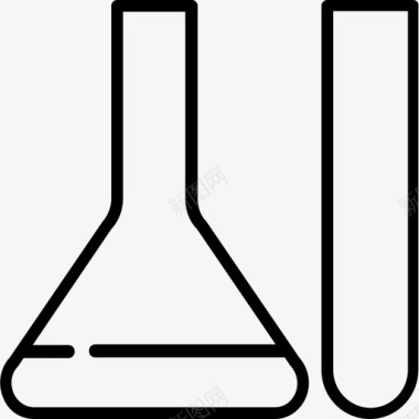 化学烧瓶实验室图标图标