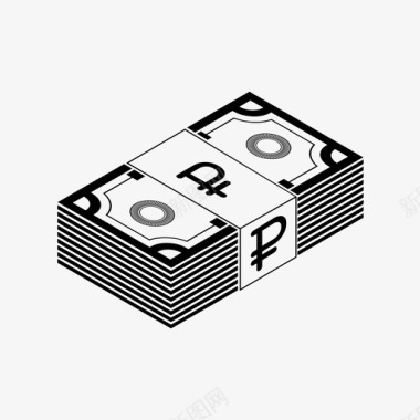 钱的素材卢布现金钱图标图标