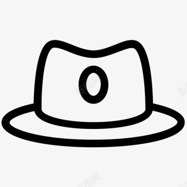 牛仔帽子帽子牛仔帽软帽图标图标