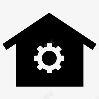 住宅开发房屋维修装修图标图标