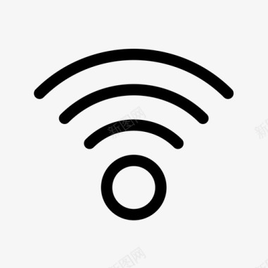 厚薄wifi连接互联网图标图标