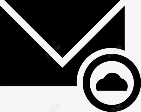 电子邮件云电子邮件远程电子邮件服务器图标图标