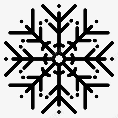 冬天的雪花雪花圣诞节装饰图标图标