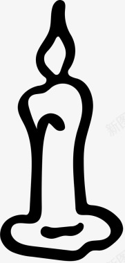 火焰图标蜡烛火焰光图标图标