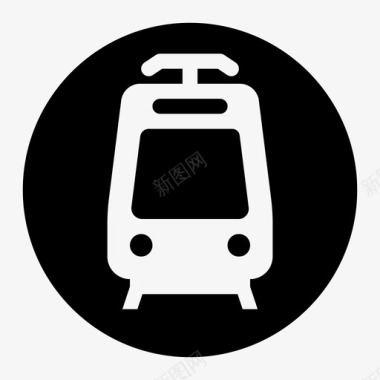 公交地铁标识电车地铁公共交通图标图标