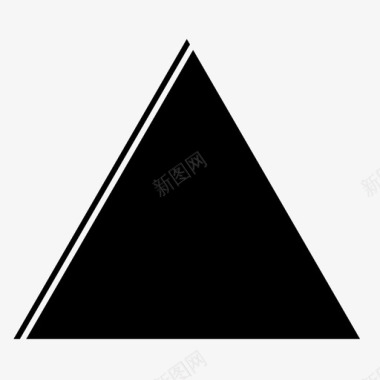 三角形形状阴影图标图标