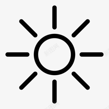 太阳星星阳光图标图标