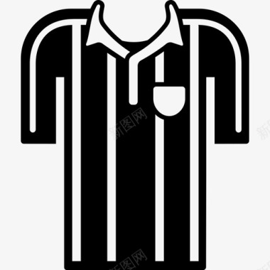 卡通足球运动员足球运动员条纹T恤运动踢足球图标图标