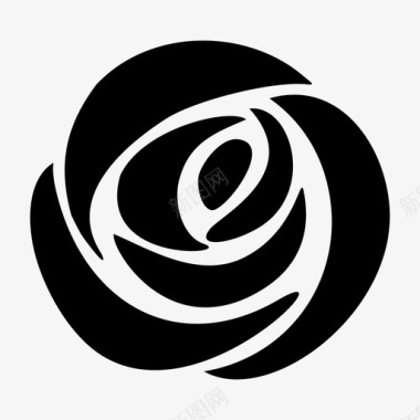 玫瑰花朵玫瑰丛图标图标