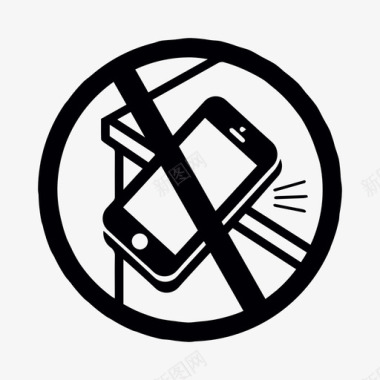 禁止电话损坏坠落图标图标
