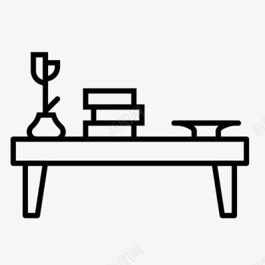 书画桌咖啡桌家具家居家具图标图标