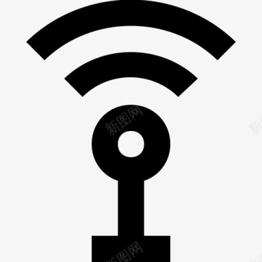 矢量线路wifi塔天线信号塔图标图标