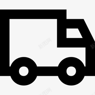 送货卡车货物送货车物流配送图标图标