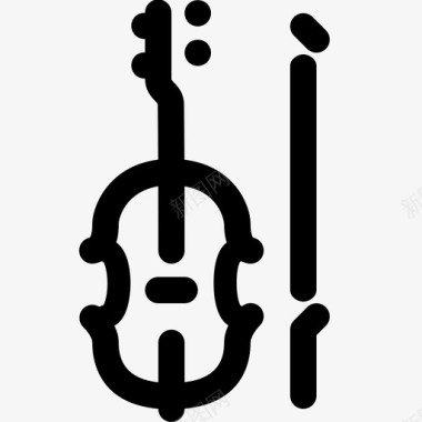 小提琴古典音乐民谣图标图标